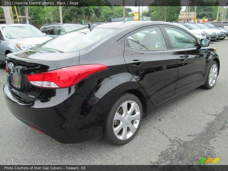 Black / Beige 2011 Hyundai Elantra Limited