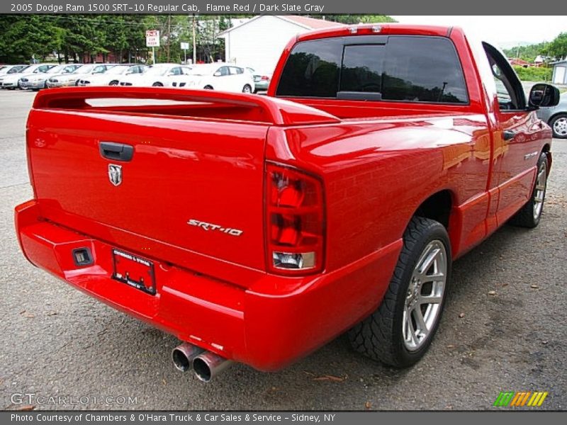 Flame Red / Dark Slate Gray 2005 Dodge Ram 1500 SRT-10 Regular Cab