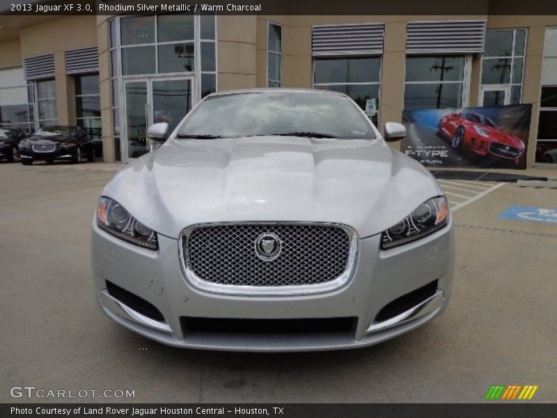 Rhodium Silver Metallic / Warm Charcoal 2013 Jaguar XF 3.0