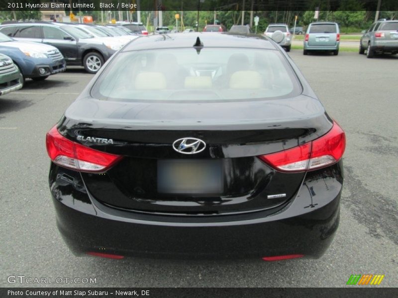 Black / Beige 2011 Hyundai Elantra Limited