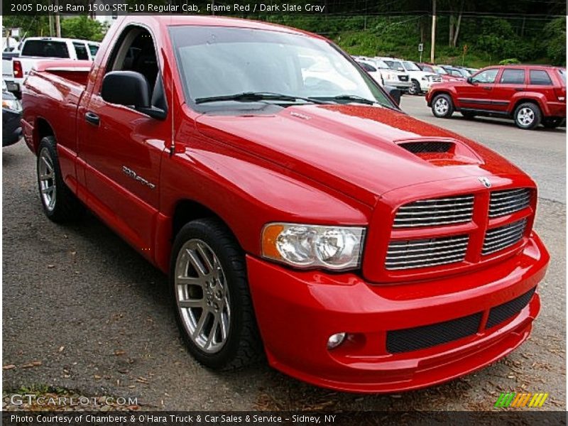 Front 3/4 View of 2005 Ram 1500 SRT-10 Regular Cab