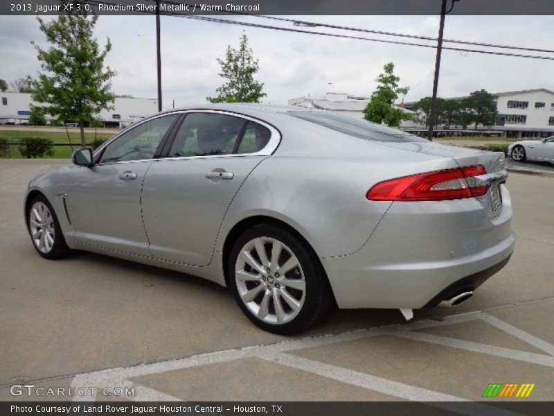Rhodium Silver Metallic / Warm Charcoal 2013 Jaguar XF 3.0