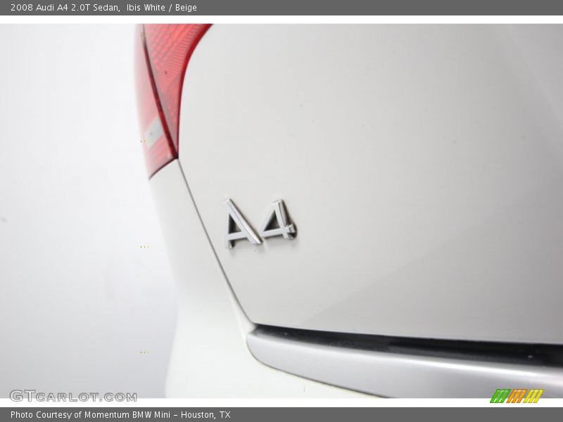 Ibis White / Beige 2008 Audi A4 2.0T Sedan