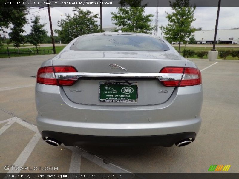 Rhodium Silver Metallic / Warm Charcoal 2013 Jaguar XF 3.0