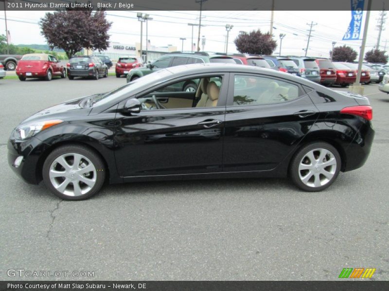 Black / Beige 2011 Hyundai Elantra Limited