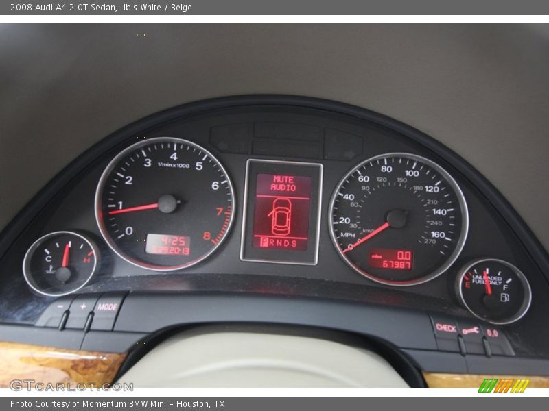 Ibis White / Beige 2008 Audi A4 2.0T Sedan