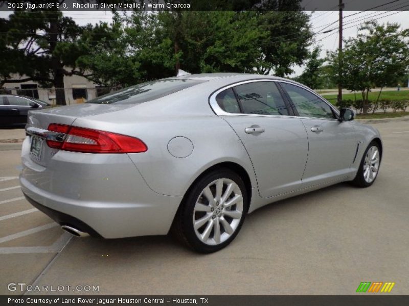 Rhodium Silver Metallic / Warm Charcoal 2013 Jaguar XF 3.0