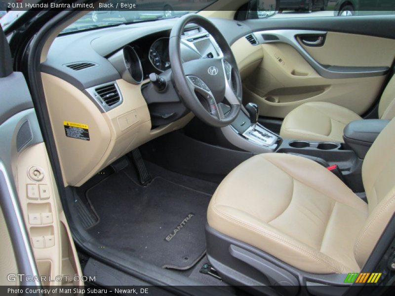 Black / Beige 2011 Hyundai Elantra Limited