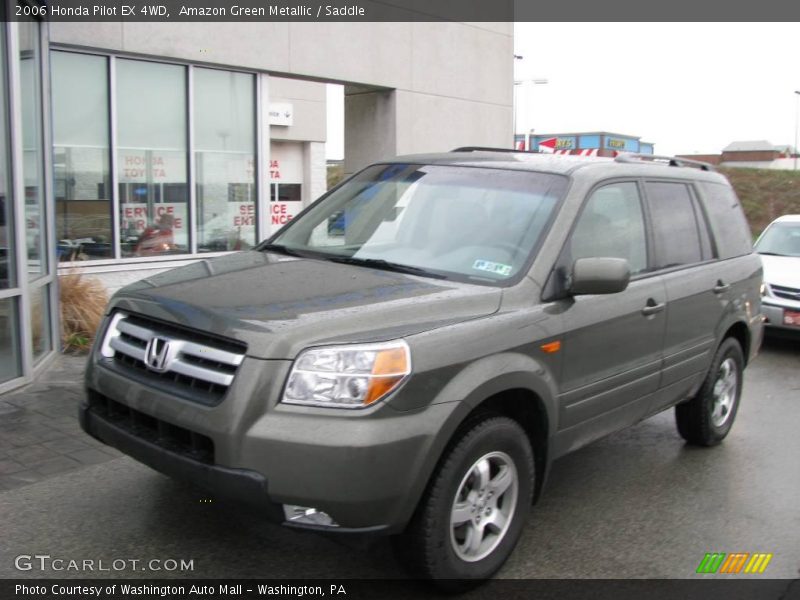 Amazon Green Metallic / Saddle 2006 Honda Pilot EX 4WD