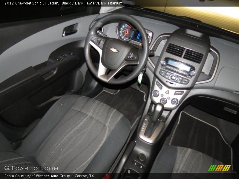 Black / Dark Pewter/Dark Titanium 2012 Chevrolet Sonic LT Sedan