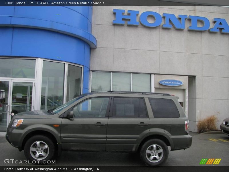 Amazon Green Metallic / Saddle 2006 Honda Pilot EX 4WD