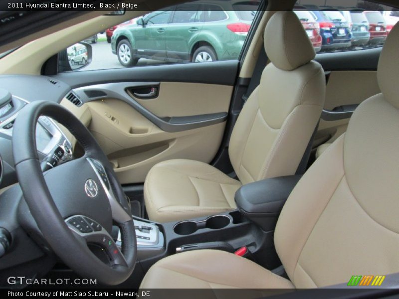 Black / Beige 2011 Hyundai Elantra Limited