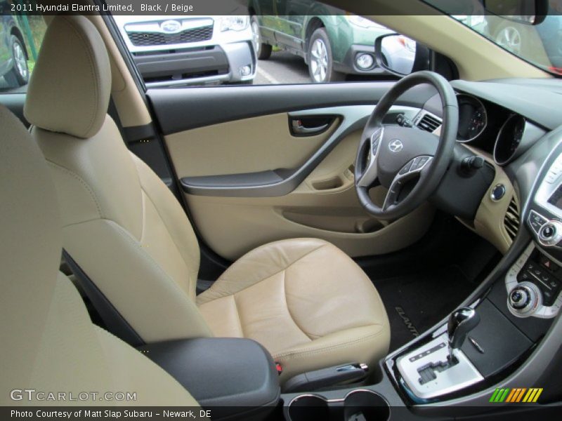 Black / Beige 2011 Hyundai Elantra Limited