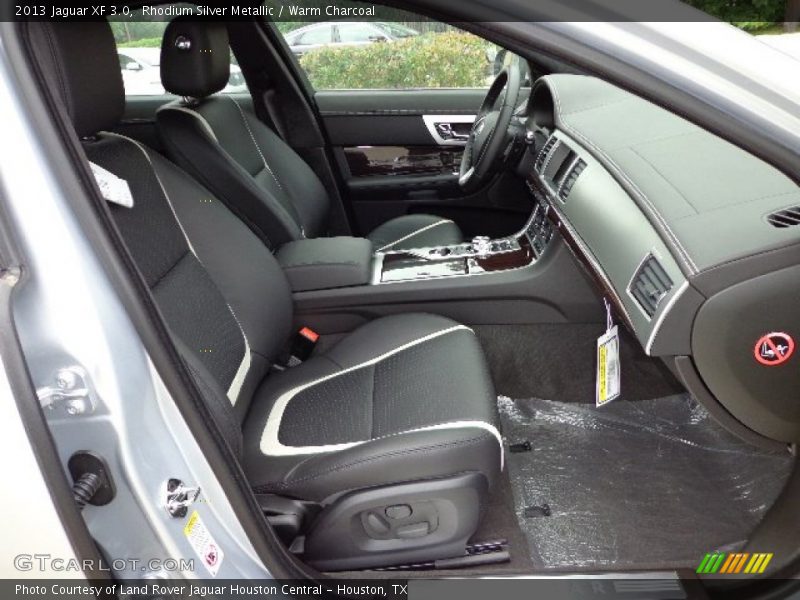 Rhodium Silver Metallic / Warm Charcoal 2013 Jaguar XF 3.0