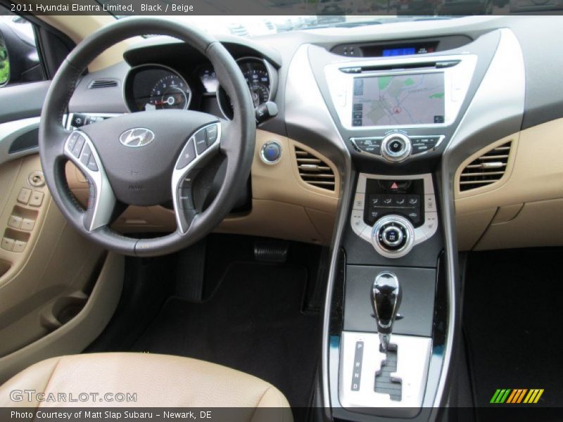 Black / Beige 2011 Hyundai Elantra Limited