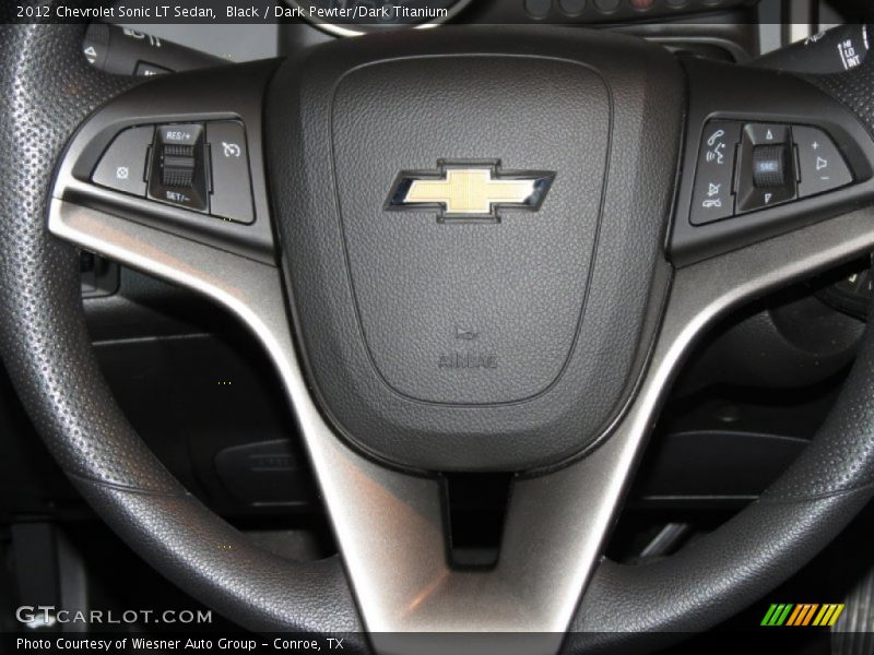 Black / Dark Pewter/Dark Titanium 2012 Chevrolet Sonic LT Sedan