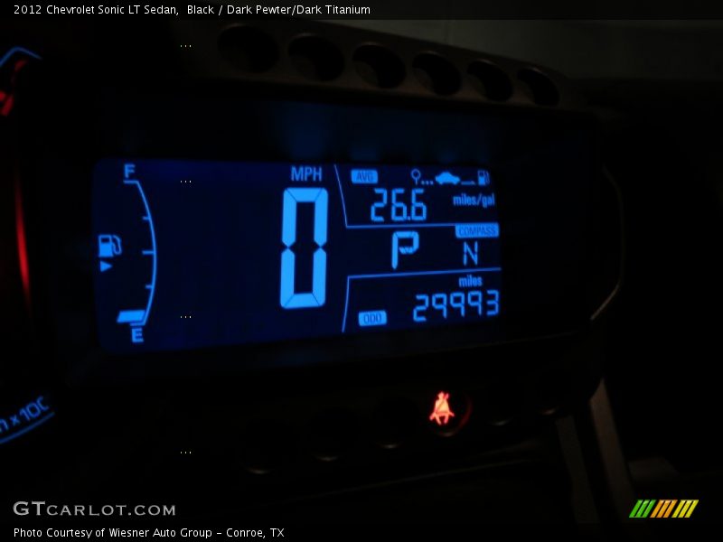 Black / Dark Pewter/Dark Titanium 2012 Chevrolet Sonic LT Sedan