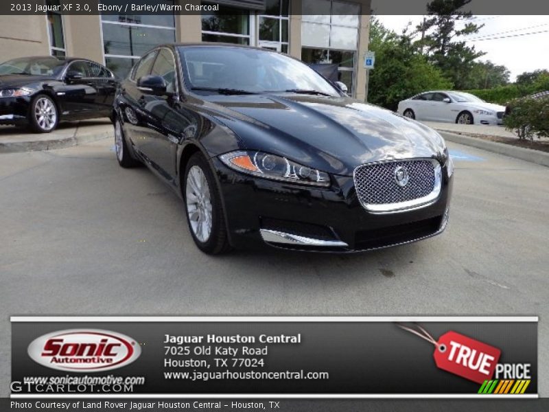 Ebony / Barley/Warm Charcoal 2013 Jaguar XF 3.0