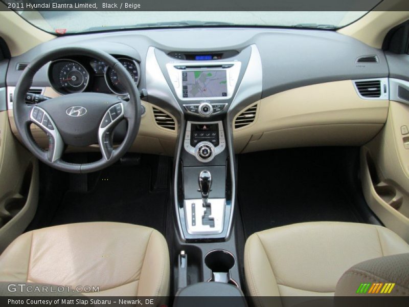 Black / Beige 2011 Hyundai Elantra Limited
