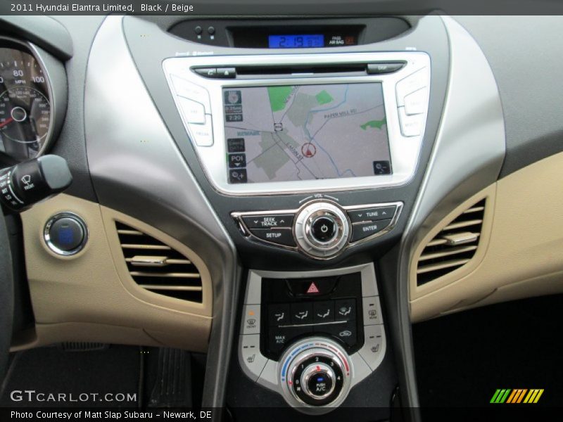 Black / Beige 2011 Hyundai Elantra Limited