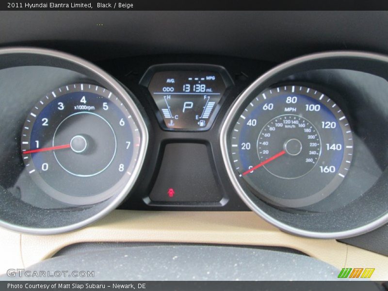 Black / Beige 2011 Hyundai Elantra Limited