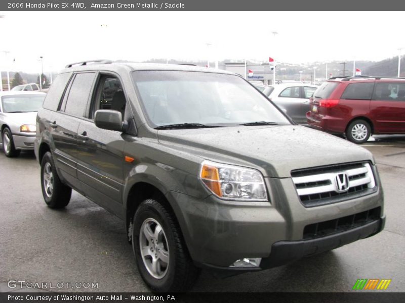 Amazon Green Metallic / Saddle 2006 Honda Pilot EX 4WD