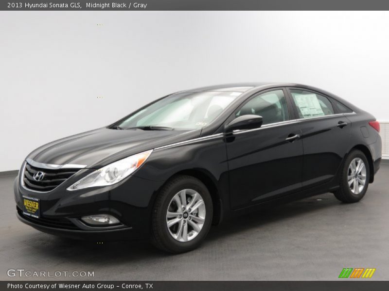Midnight Black / Gray 2013 Hyundai Sonata GLS