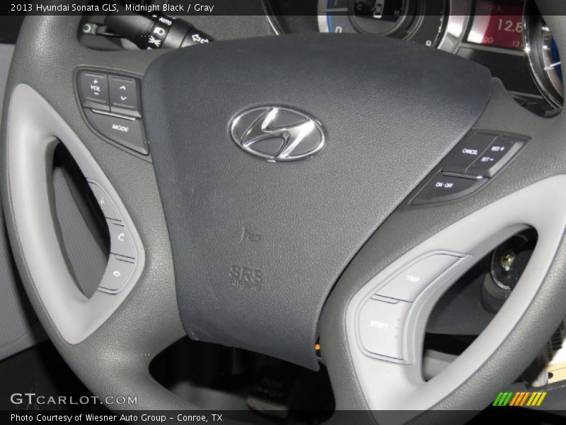 Midnight Black / Gray 2013 Hyundai Sonata GLS