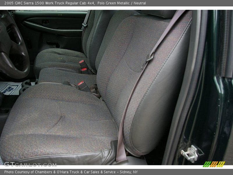 Polo Green Metallic / Neutral 2005 GMC Sierra 1500 Work Truck Regular Cab 4x4