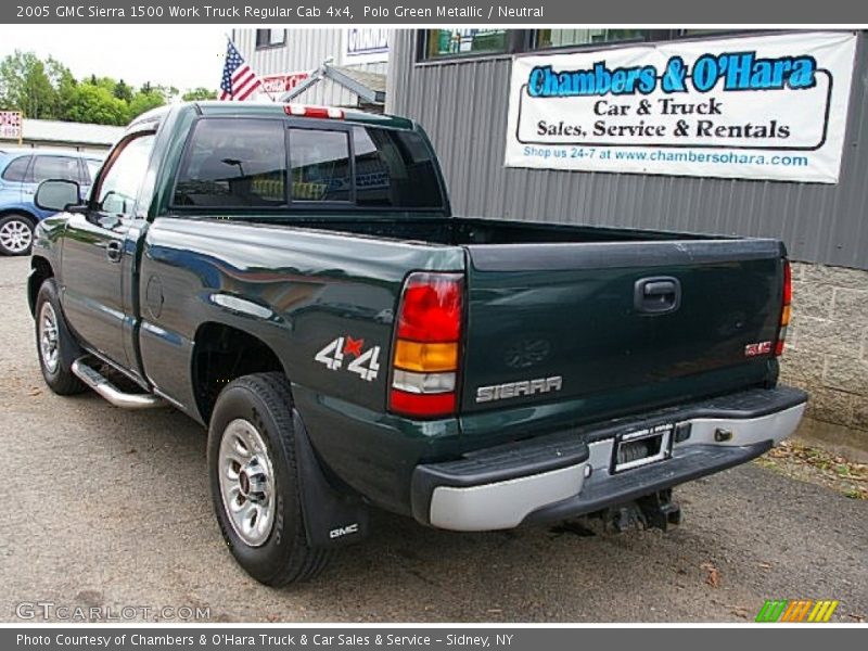 Polo Green Metallic / Neutral 2005 GMC Sierra 1500 Work Truck Regular Cab 4x4