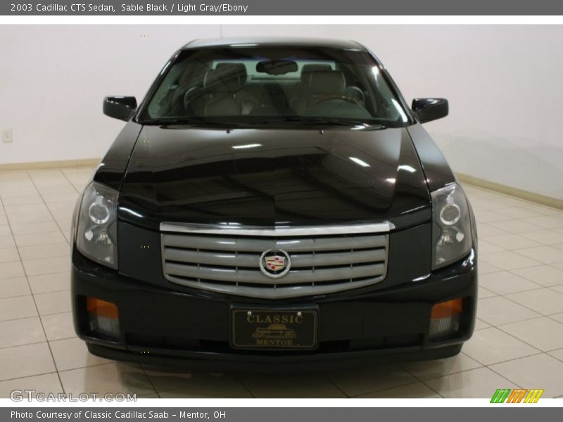 Sable Black / Light Gray/Ebony 2003 Cadillac CTS Sedan
