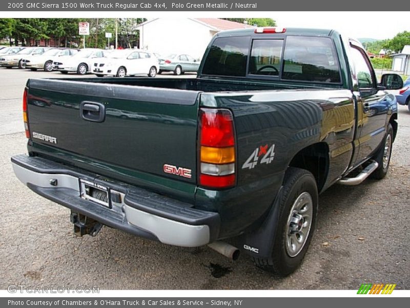 Polo Green Metallic / Neutral 2005 GMC Sierra 1500 Work Truck Regular Cab 4x4