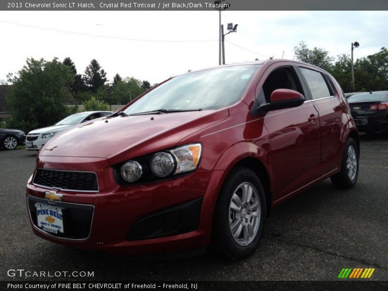 Crystal Red Tintcoat / Jet Black/Dark Titanium 2013 Chevrolet Sonic LT Hatch