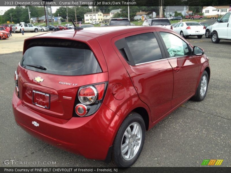 Crystal Red Tintcoat / Jet Black/Dark Titanium 2013 Chevrolet Sonic LT Hatch