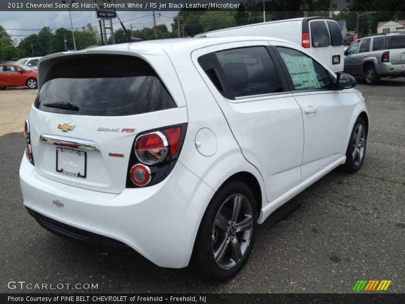 Summit White / RS Jet Black Leather/Microfiber 2013 Chevrolet Sonic RS Hatch
