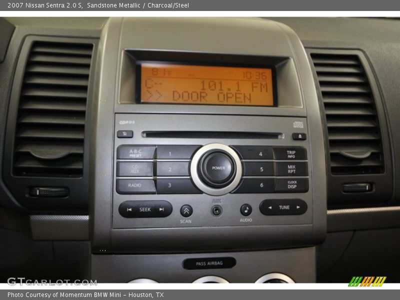 Sandstone Metallic / Charcoal/Steel 2007 Nissan Sentra 2.0 S