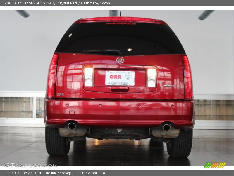 Crystal Red / Cashmere/Cocoa 2008 Cadillac SRX 4 V6 AWD