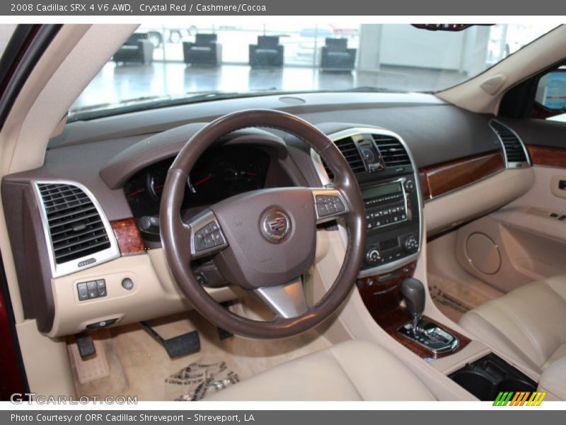 Crystal Red / Cashmere/Cocoa 2008 Cadillac SRX 4 V6 AWD