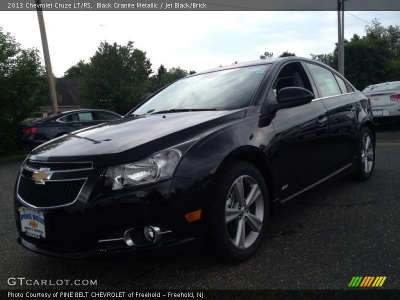 Black Granite Metallic / Jet Black/Brick 2013 Chevrolet Cruze LT/RS