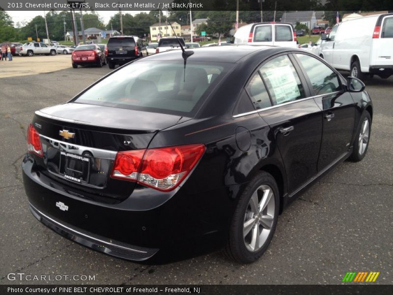 Black Granite Metallic / Jet Black/Brick 2013 Chevrolet Cruze LT/RS