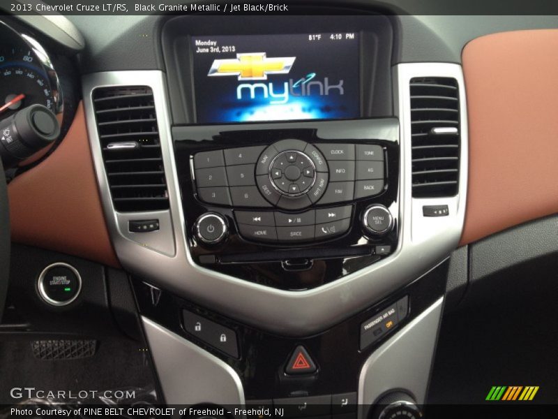 Black Granite Metallic / Jet Black/Brick 2013 Chevrolet Cruze LT/RS