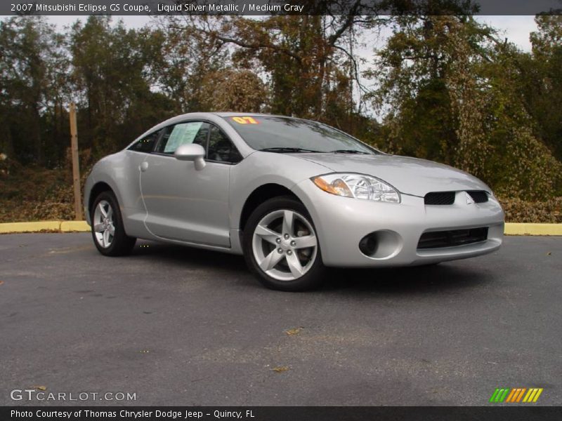 Liquid Silver Metallic / Medium Gray 2007 Mitsubishi Eclipse GS Coupe