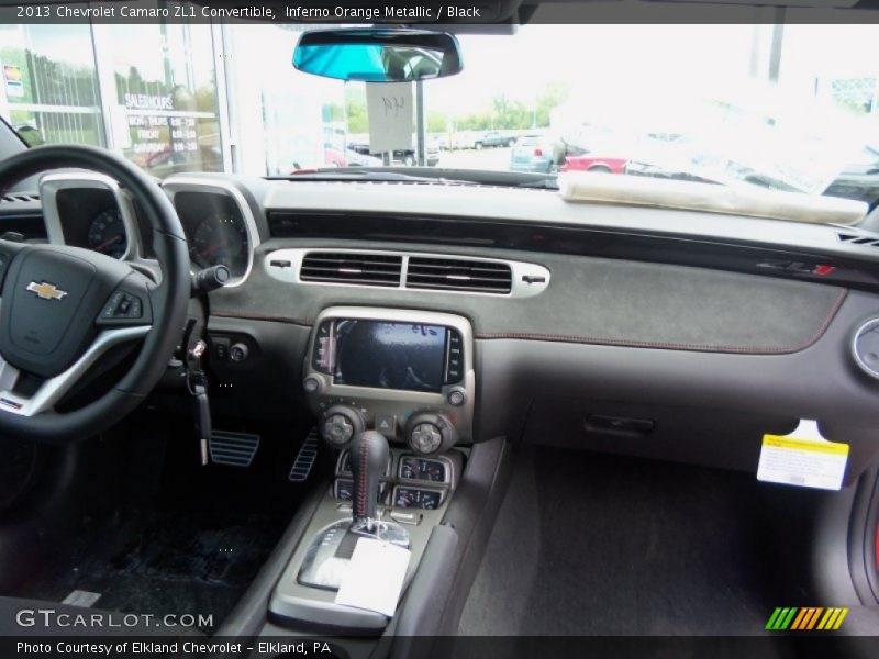 Inferno Orange Metallic / Black 2013 Chevrolet Camaro ZL1 Convertible