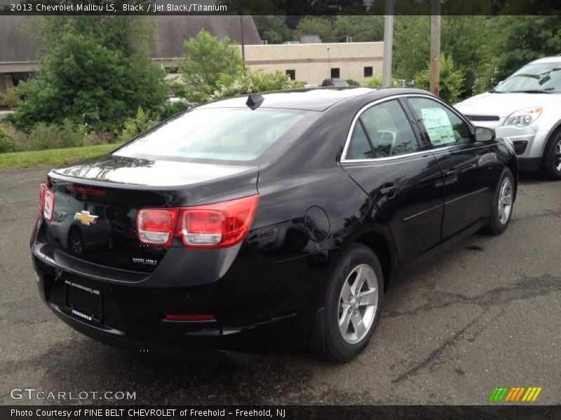 Black / Jet Black/Titanium 2013 Chevrolet Malibu LS