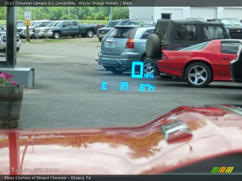 Inferno Orange Metallic / Black 2013 Chevrolet Camaro ZL1 Convertible