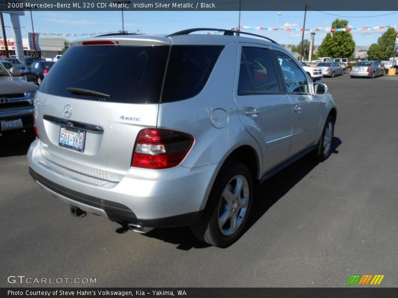 Iridium Silver Metallic / Black 2008 Mercedes-Benz ML 320 CDI 4Matic