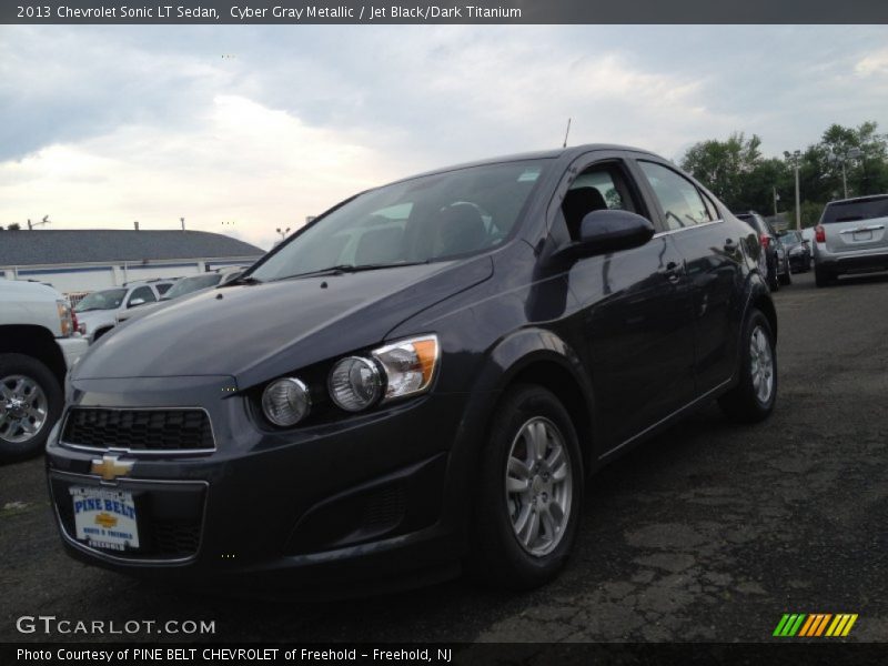 Cyber Gray Metallic / Jet Black/Dark Titanium 2013 Chevrolet Sonic LT Sedan