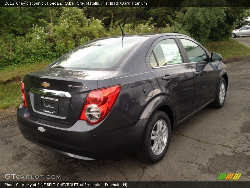 Cyber Gray Metallic / Jet Black/Dark Titanium 2013 Chevrolet Sonic LT Sedan