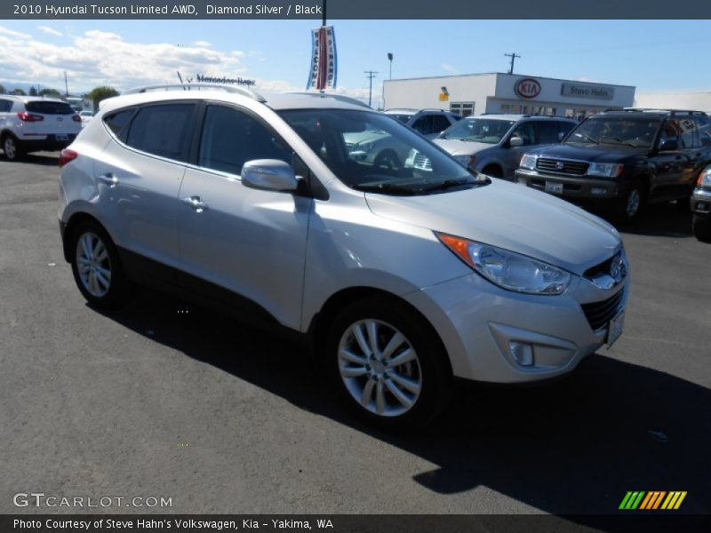 Diamond Silver / Black 2010 Hyundai Tucson Limited AWD