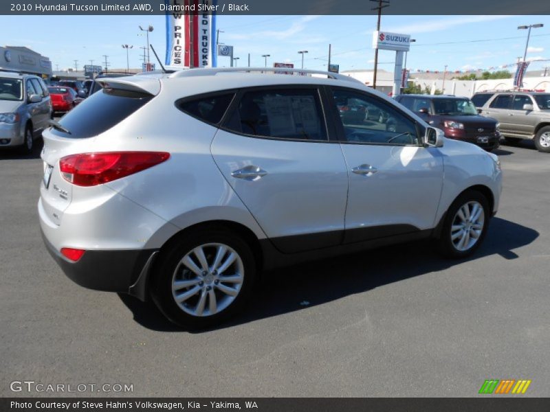 Diamond Silver / Black 2010 Hyundai Tucson Limited AWD